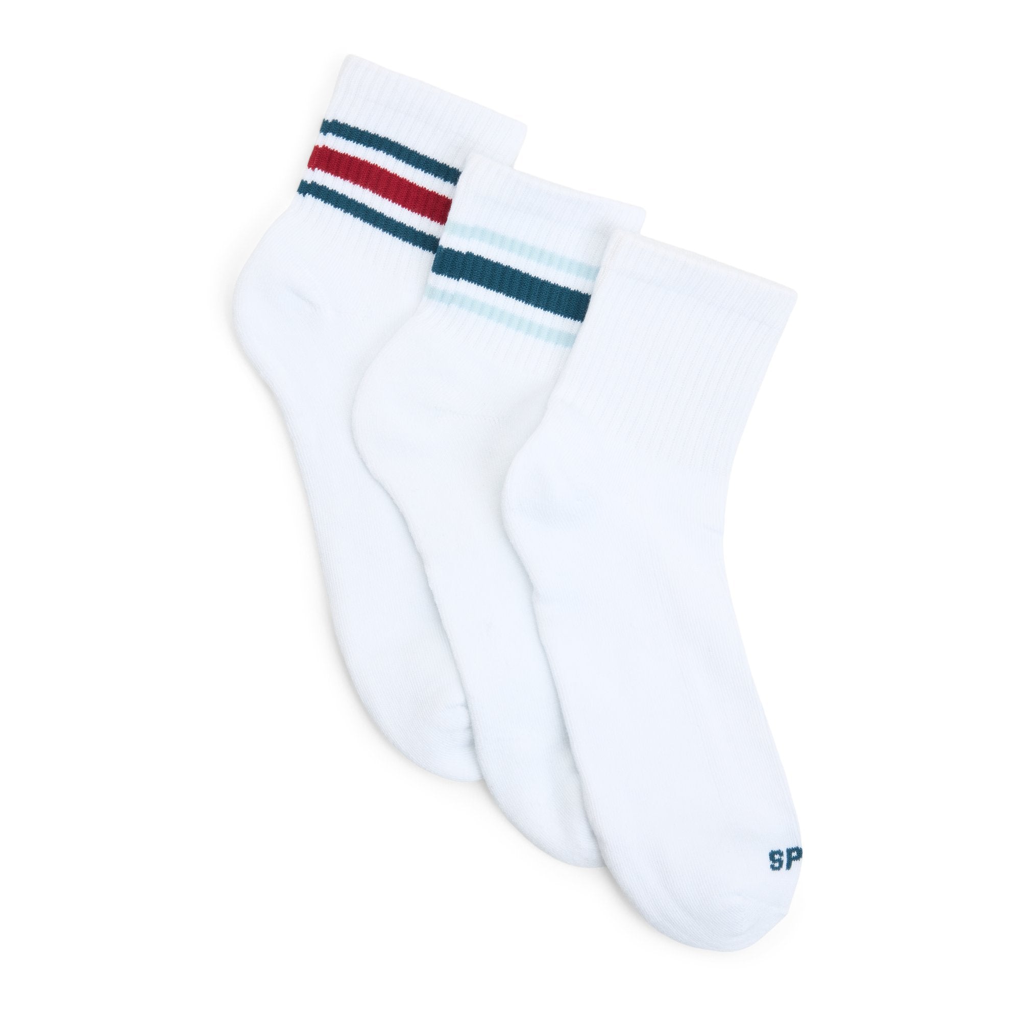 Mens 3-Pack Quarter Socks